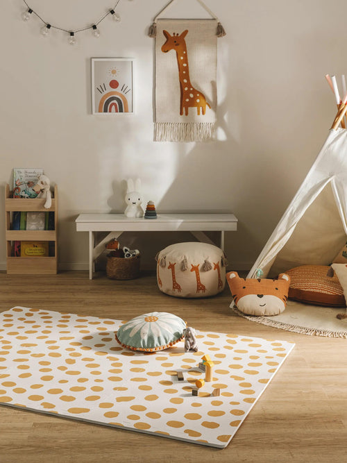 benuta speelmat Savannah - crème/geel - 120x180 cm