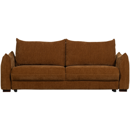 WOOOD 3-zits slaapbank Jonne - Chennile - Bruin - 92x233x105 - vtwonen shop