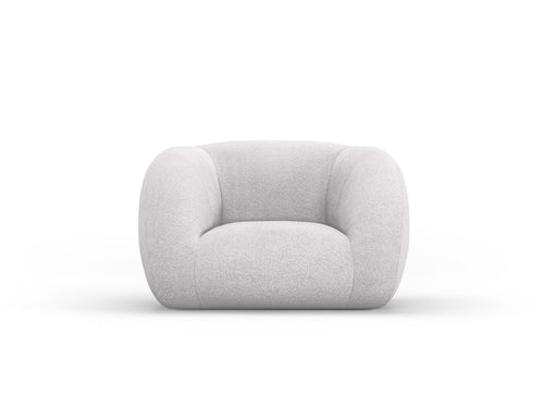 Cosmopolitan Design Fauteuil Essen boucle, lichtgrijs - 95x130x86cm