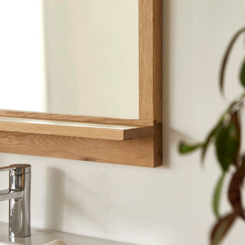 Tikamoon Eikenhouten spiegel 120 x 50 cm - Naturel - vtwonen shop