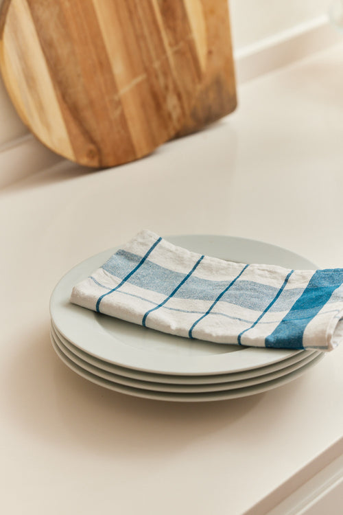 Calma House Keukenhanddoeken (set van 2 stuks) Aveiro - Blauw - 50x50