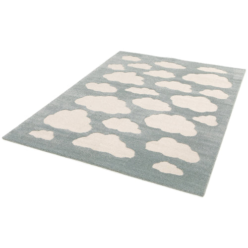AFK Living vloerkleed Nuages - reliëfeffect - blauw - 120 x 170 cm