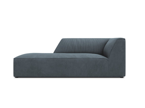 Micadoni - Linker meridiaan "Ruby" ribfluwelen, blauw - 180x93x69cm