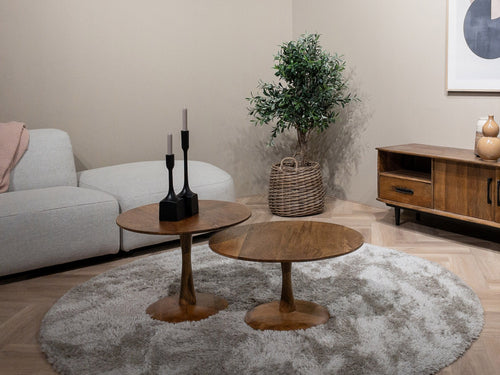 Brix salontafel Vivian - 60cm - mangohout - bruin - vtwonen shop