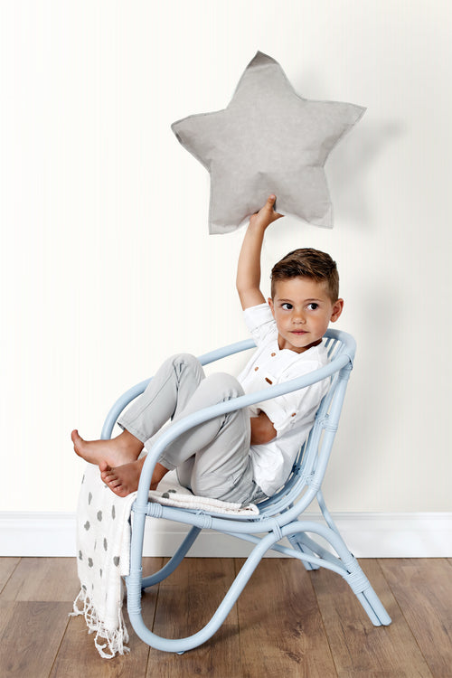 Origin Wallcoverings behang fijne streepjes wit - 53 cm x 10.05 m - 346804