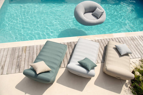 J-Line matras Donut - kunststof - grijs