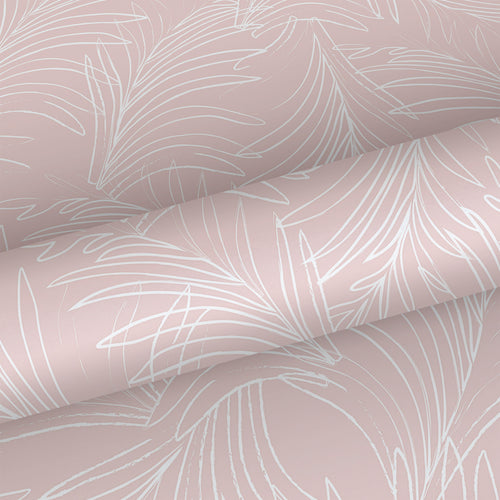 Sanders & Sanders behang veren roze en wit - 53 cm x 10 m - 640368