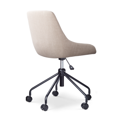 Nolon Nout-Isa Bureaustoel Beige - Stof - Zwart Onderstel - vtwonen shop