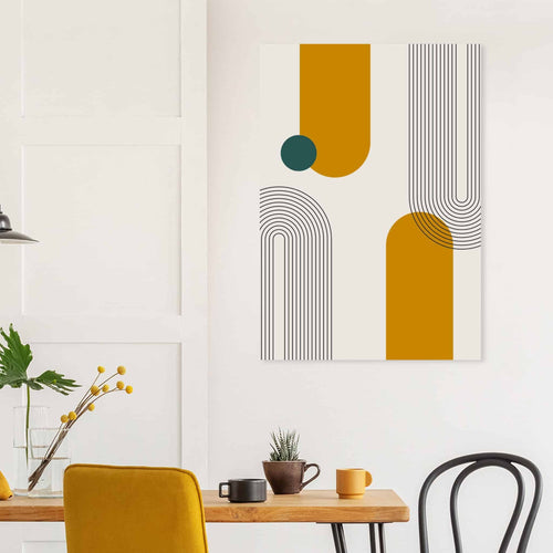 Artfulprints Poster Boho – Path and form   - 30x40 cm - Meerkleurig