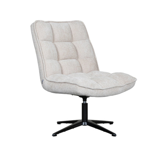 LABEL51 Fauteuil Vince - Naturel Stof - Draaibaar