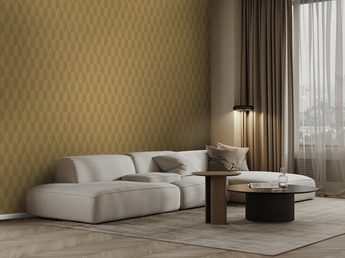 Origin Wallcoverings behang 3D-motief okergeel - 50 x 900 cm - 348038 - vtwonen shop