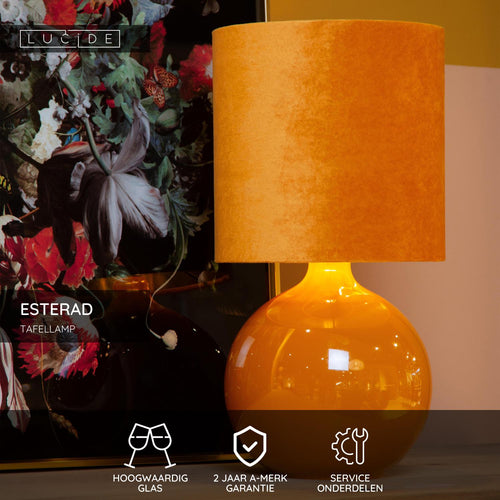 Lucide tafellamp ESTERAD - 1xE14 - Okergeel