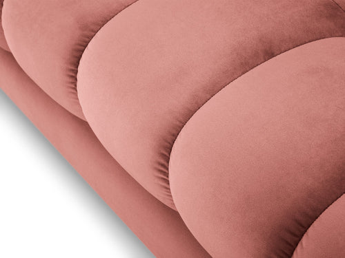 Cosmopolitan Design Bank Bali 3-zits, flueel, roze - 96x177x75cm