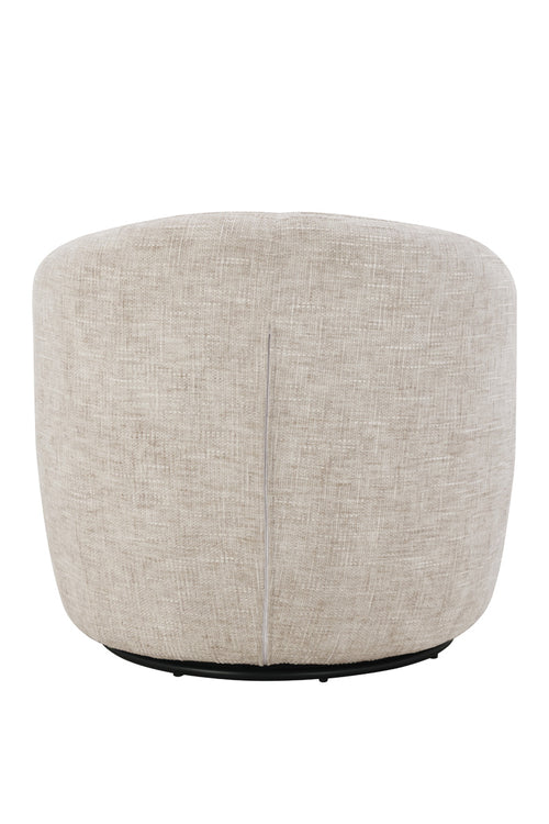 DÉJA Living Draaifauteuil Lilou - Greige Stof - Zithoogte 40cm