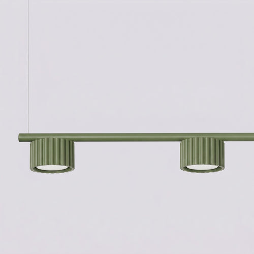 Sollux Lighting Kroonluchter AURA 4 olijfgroen Gx53 - 122x10x208cm