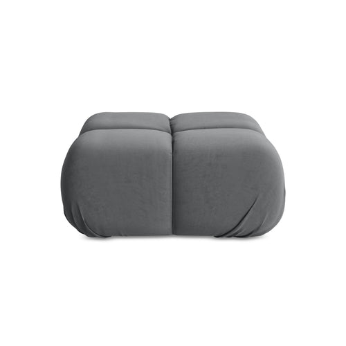 LaMiaSofa Poef Sanremo - velours - staal - 95x95x41