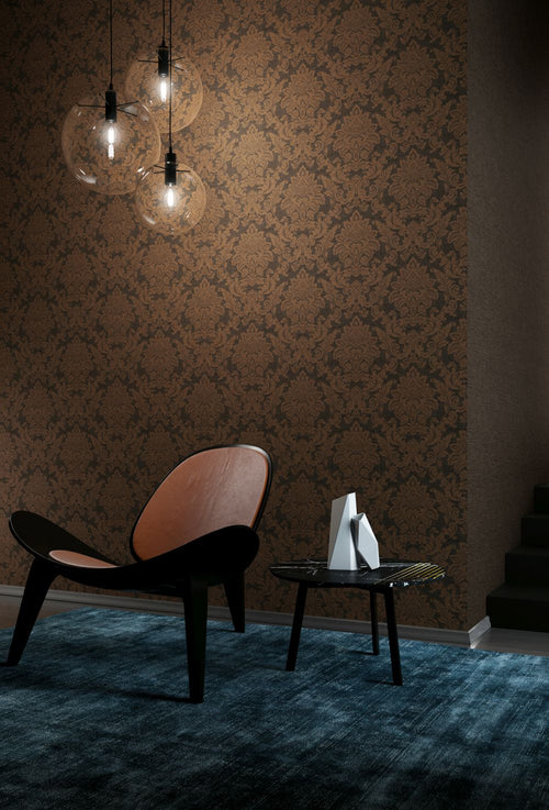 Masureel behang linnenstructuur bruin - 53 cm x 10.05 m - 631810 - vtwonen shop