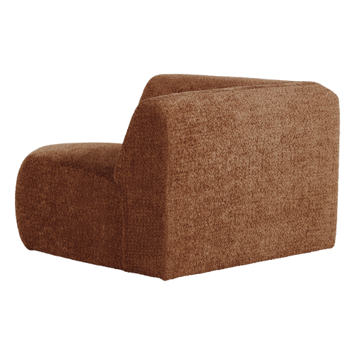 WOOOD hoekelement recht Mojo Base - Wollig - Roestbruin - 74x105x105