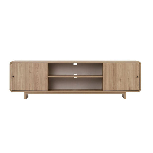 Calicosy - Tv-meubel CELENA - Donker hout 180x34x52 cm