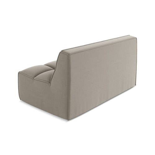 LaMiaSofa Tweezits modulaire bank Belluno - velours - taupe - 160x93x75
