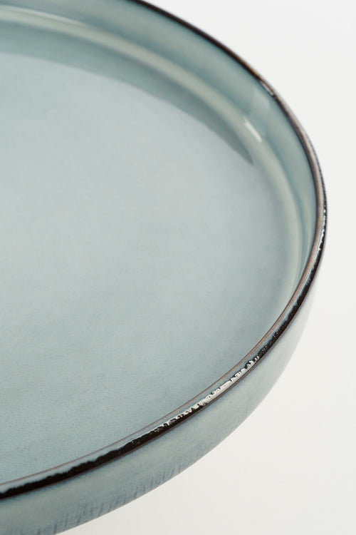 Mica Decorations Racco Taartplateau - H11 x Ø28 cm - Steengoed - Lichtgrijs - vtwonen shop