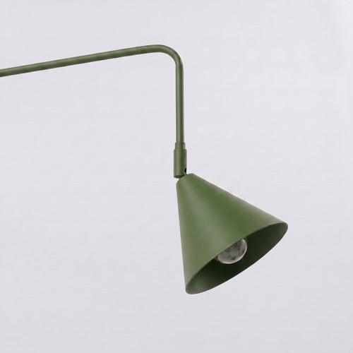 Sollux Lighting Wandlamp NOX 2 olijfgroen met schakelaar - 150x80x30cm