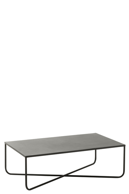 J-Line salontafel Kruis Frame - metaal - zwart - vtwonen shop