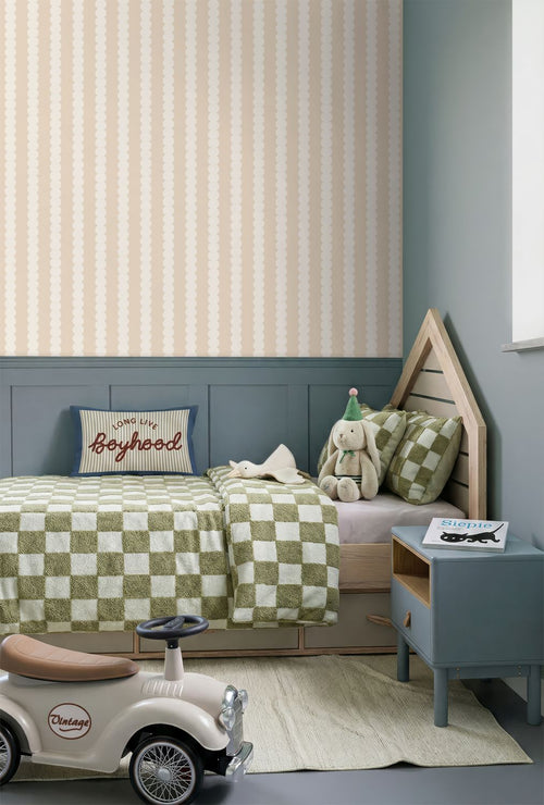 ESTAhome behang grafische print beige - 0.53 x 10.05 m - 131742