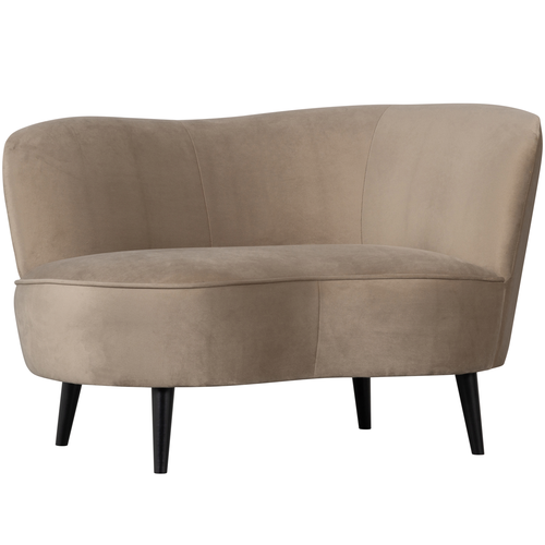 WOOOD loungefauteuil rechts Sara - Velvet - Khaki - 71x112x81 - vtwonen shop