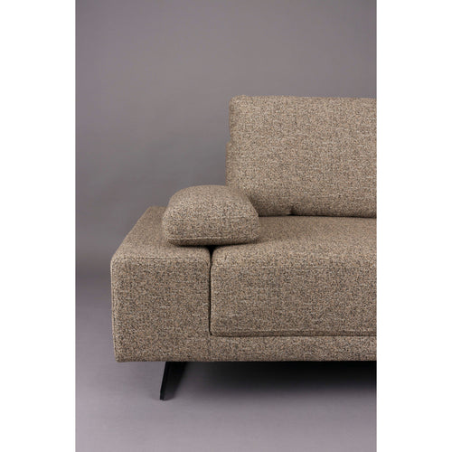 Dutchbone Shelly Bank Cinnamon Rechts Chaise Longuen - Bruin - vtwonen shop