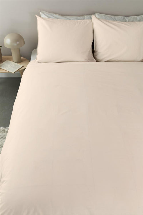 Ambiante Bamboo Uni dekbedovertrek - Effen - Eenpersoons - 140x200/220 cm - Zand - vtwonen shop