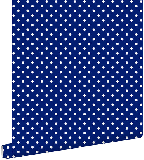 ESTAhome behang stippen blauw - 53 cm x 10,05 m - 138105 - vtwonen shop