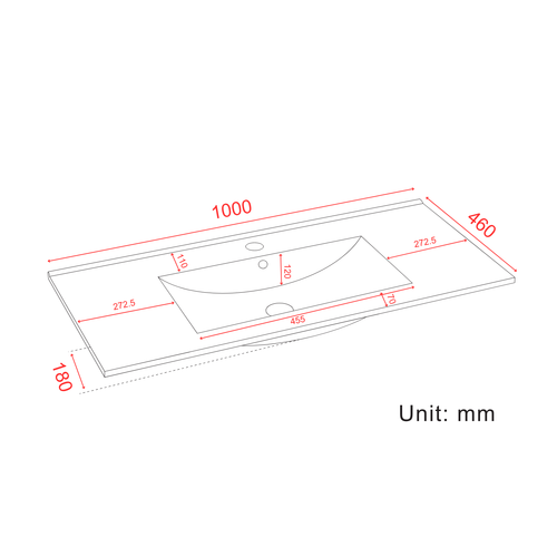 LOMAZOO badkamermeubel Marenza - zwevend - zwart keramiek - licht eiken - 100 cm