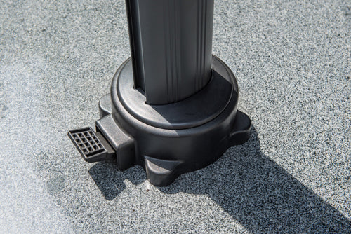 Hawaii parasol S - Ø300 cm - carbon black - taupe