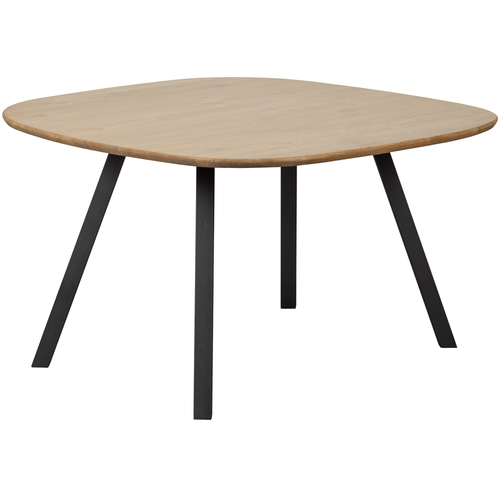 WOOOD eettafel met 2-stand poot Tablo - Eiken - Naturel - 75x130x130 - vtwonen shop