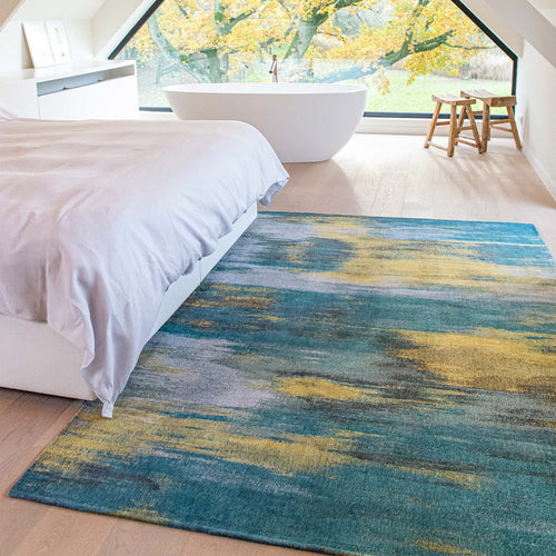 Louis De Poortere vloerkleed Nymphea Blue - multicolor - 80x150cm - vtwonen shop