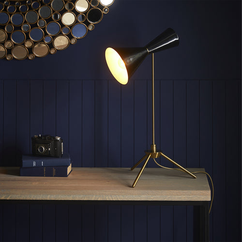 Signature - FRANCOIS Bureaulamp - Zwart - 40x31x70 cm