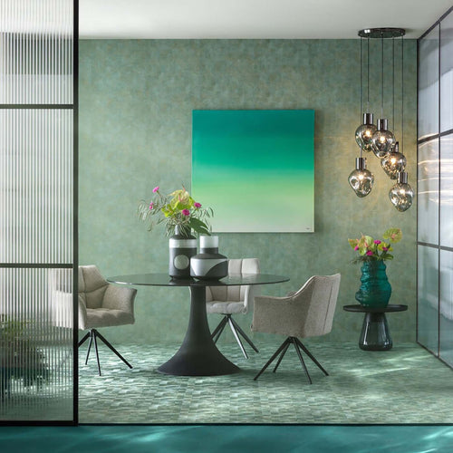 Kare Design Eettafel Grande Possibilita Bubble Ø150cm zwart - vtwonen shop