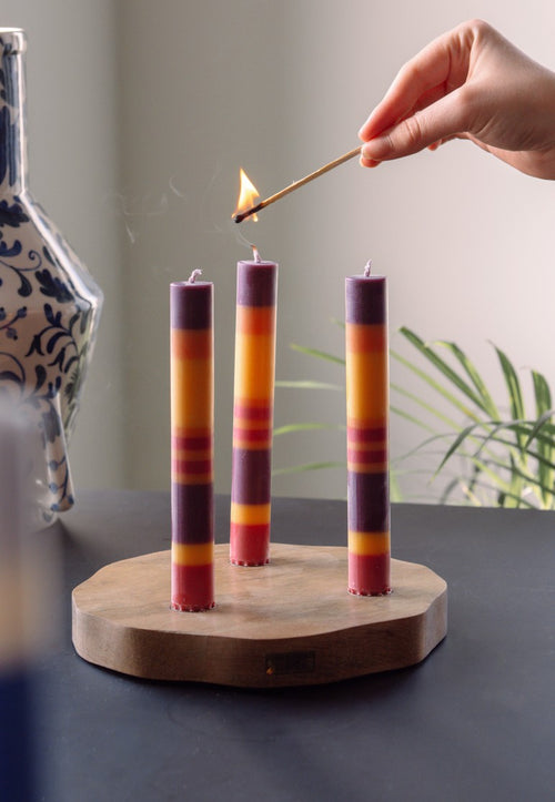 Return to Sender Dinerkaarsen 17 cm Spice - Set van 6 - vtwonen shop