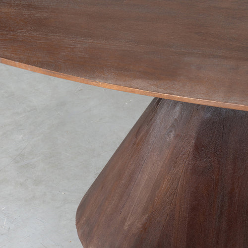 LABEL51 Eettafel Jagger - Donkerbruin Mangohout - 220x110x76cm