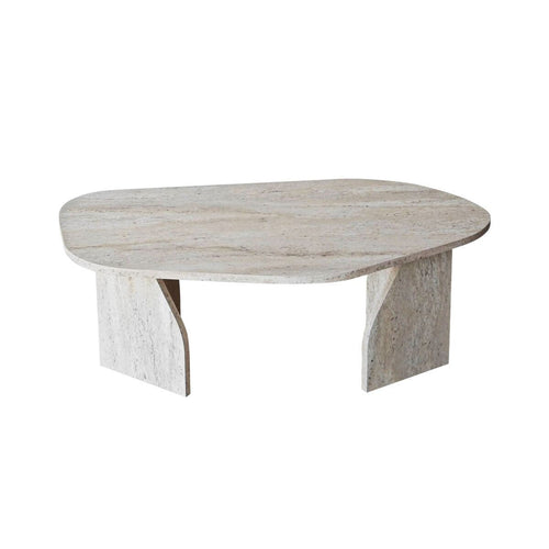 Calicosy - ROCK Salontafel met brede poten - Steen - 60x100x35 cm