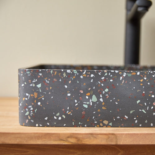 Tikamoon Waskom in confetti terrazzo b. 50.5 cm - Veelkleurig