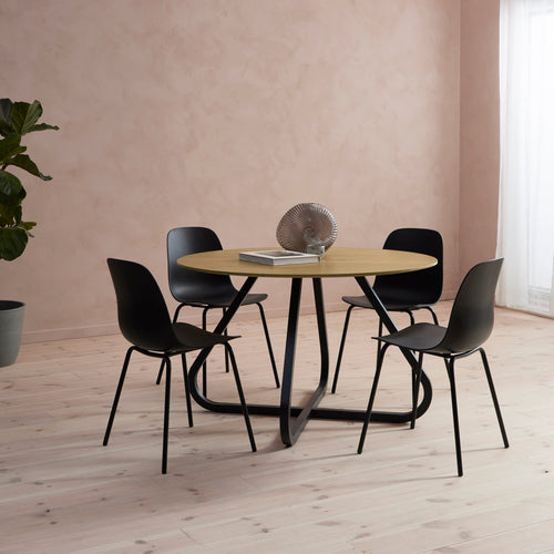 Rebellenclub Eetkamerstoel Cusco - Set van 4 - ZwartÊ - vtwonen shop