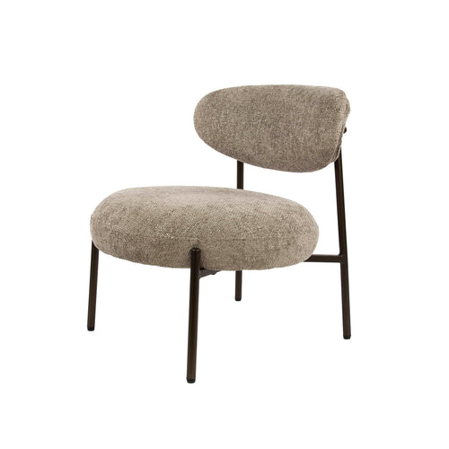 Giga Meubel Fauteuil Round Tissee - Zand Stof - 62x67x71cm - vtwonen shop