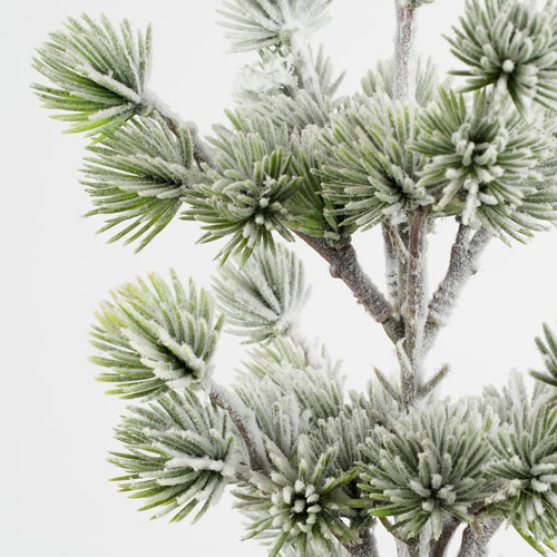 House of Seasons Kunstkerstboom in Jute - H55 x Ø25 cm - Groen Frosted