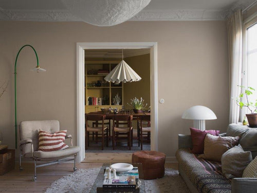 Borastapeter behang effen donker beige - 53 cm x 10.05 m - 660667 - vtwonen shop