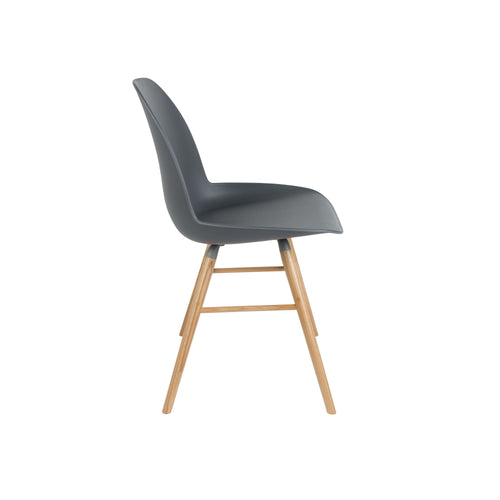 Zuiver Albert Kuip Eetkamerstoelen Donkergrijs - Set van 2 - vtwonen shop