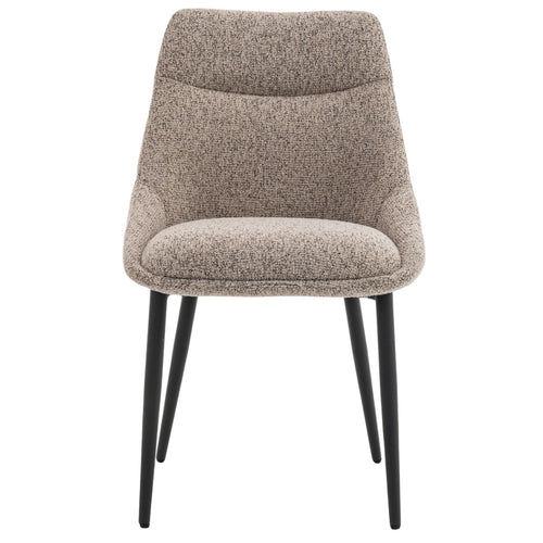DÉJA Living Eetkamerstoel Malou - Taupe/Zwart - Set van 2 - vtwonen shop