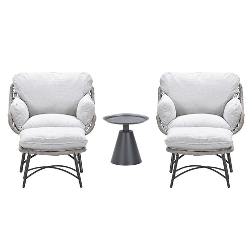 Garden Impressions loungestoelen Selene - Tepa taupe - 3-delig