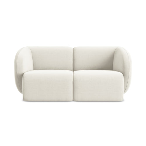 LaMiaSofa Tweezits modulaire bank Cervo - velours - lichtbeige - 174x94x75